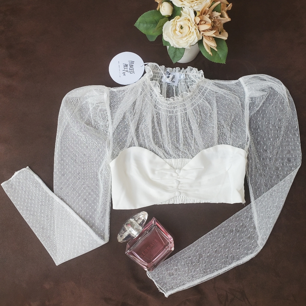 Sheer Crop Top - Picture 3 of 7